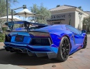 Chrome Blue Lamborghini Aventador